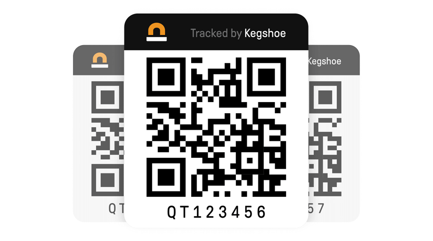 Kegshoe barcode labels